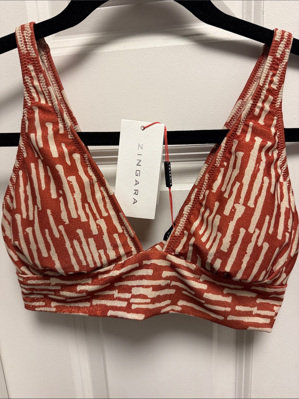 Zingara Rust Patterned Two-Piece Bikini Set - 4 - Picture 2 of 6
